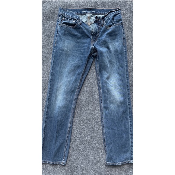 Old Navy Other - Old Navy Straight Built-In Tough Jeans Mens 30x30 Medium Wash Blue Denim Pants
